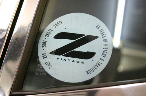 Vintage Z Quarter Window Decal